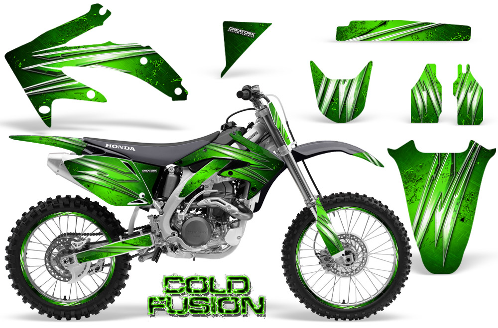 Honda CRF 450R 05-08 Graphics Kit Cold Fusion Green NP Rims